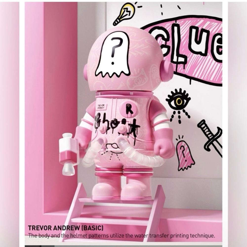 Pop Mart Mega Space Molly 100% V4 - Pink Trevor Andrew